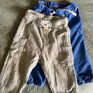 Two 18M jogger pants, H&M and GAP Baby, great condition unisex